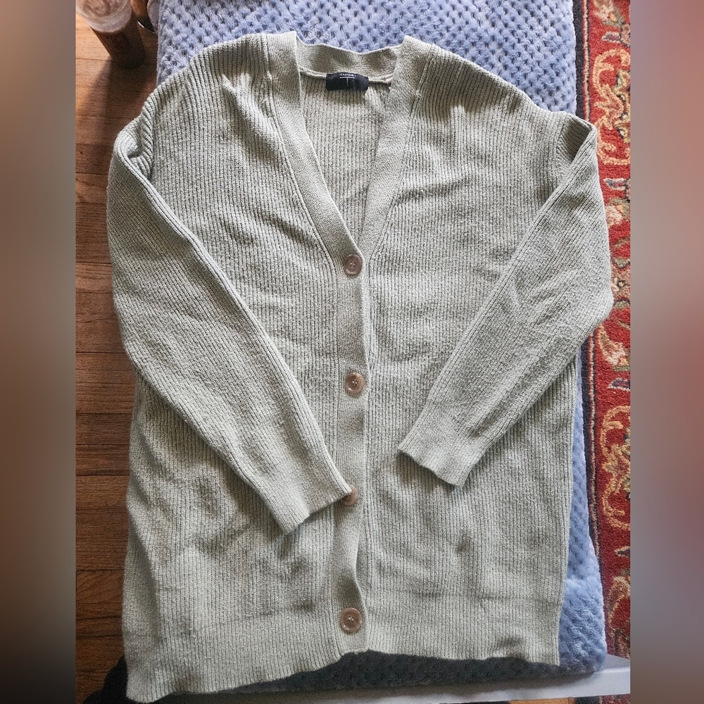 Sage Green Tahari Cardigan - Large